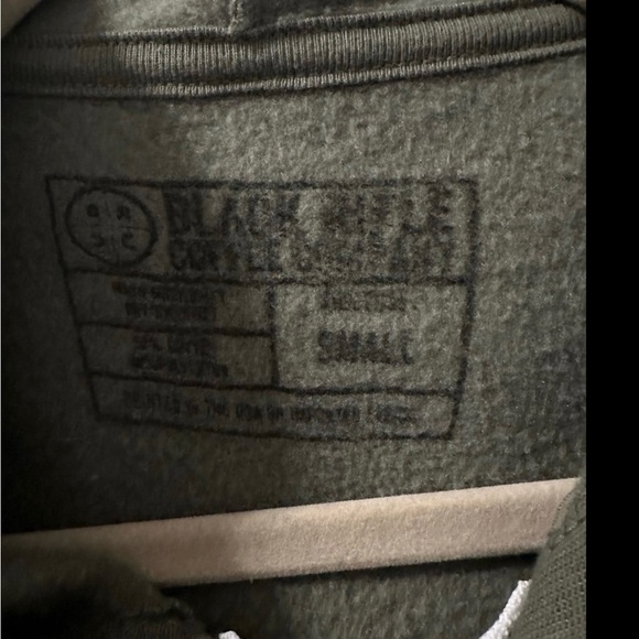 Black Rifle Coffee Co. full zip olive green sweatshirt hoodie size small - Picture 4 of 6